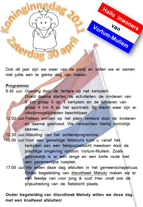 Koninginnedag 2011 in Vortum-Mullem