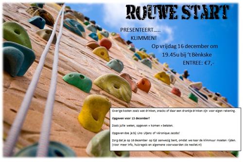 Rouwe Start presenteert... KLIMMEN!