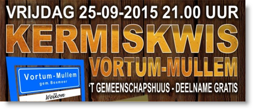 NIEUW: Opening kermis met de KermisKwis Vortum-Mullem