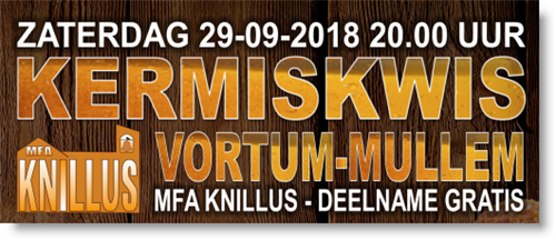 Vortum-Mullem KermisKwis 2018 : we zitten vol!