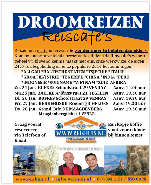 Advertentie Reishuis