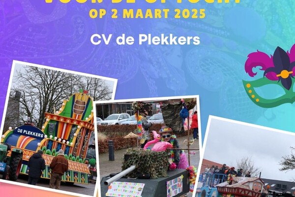 🎉Geef je nu op voor de Carnavals Optocht🎉